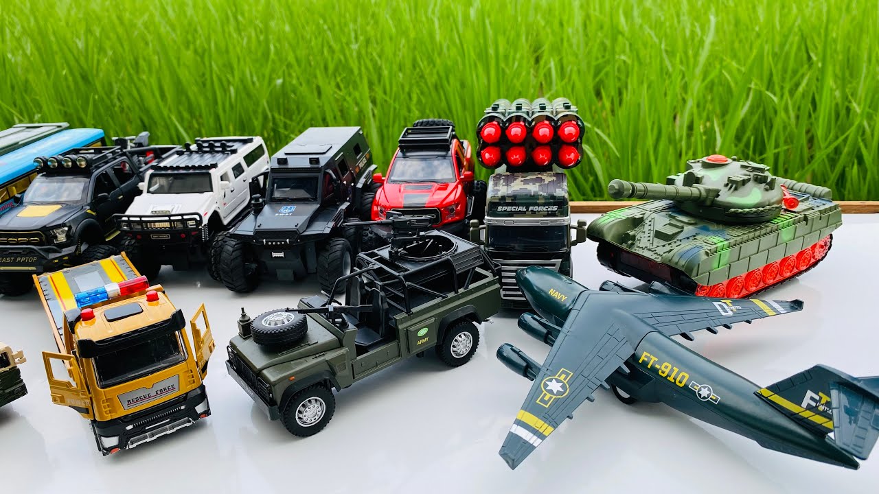 Mobil Mobilan Tentara, Truk Perang, Meriam Roket, Mobil Tempur & Pasukan Elite 