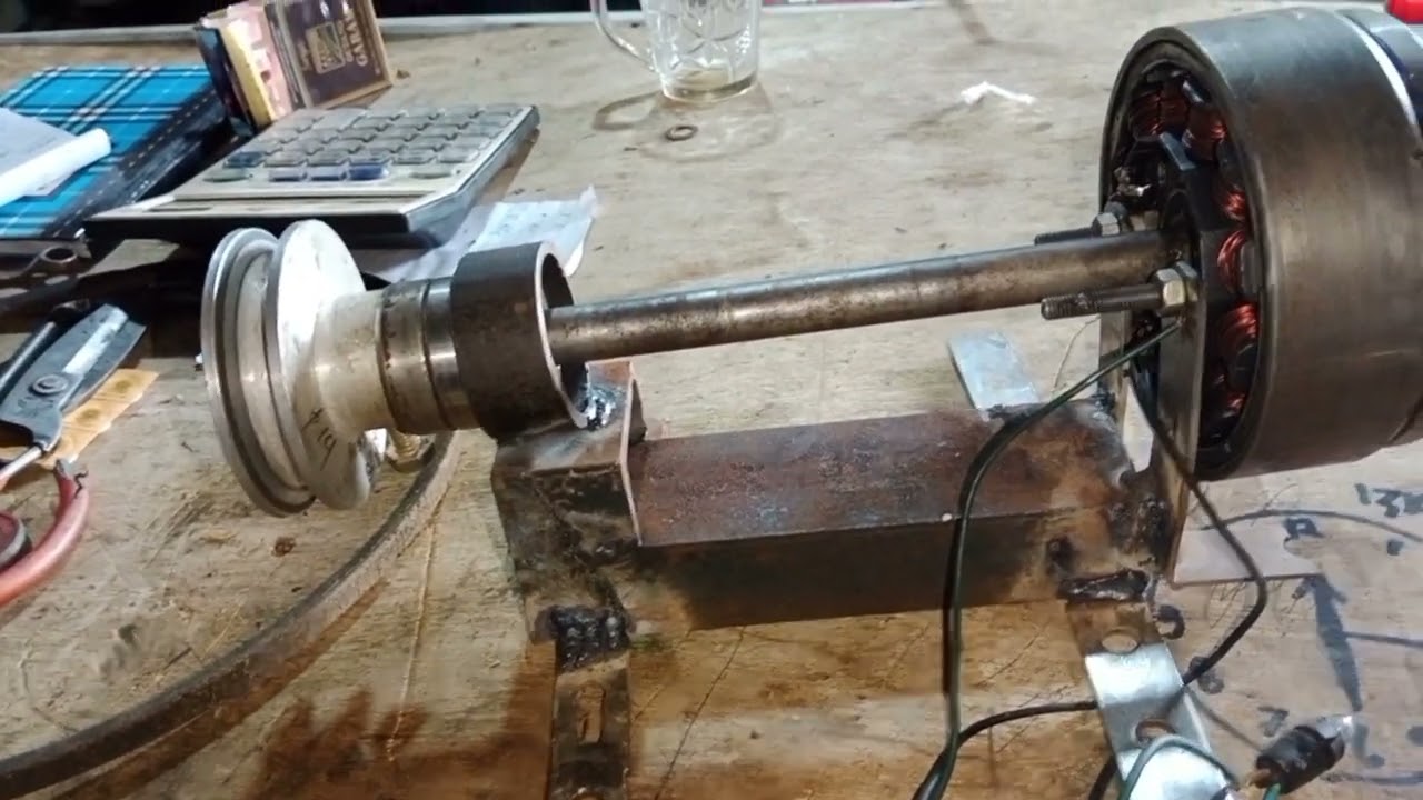 generator dari spul bekas motor