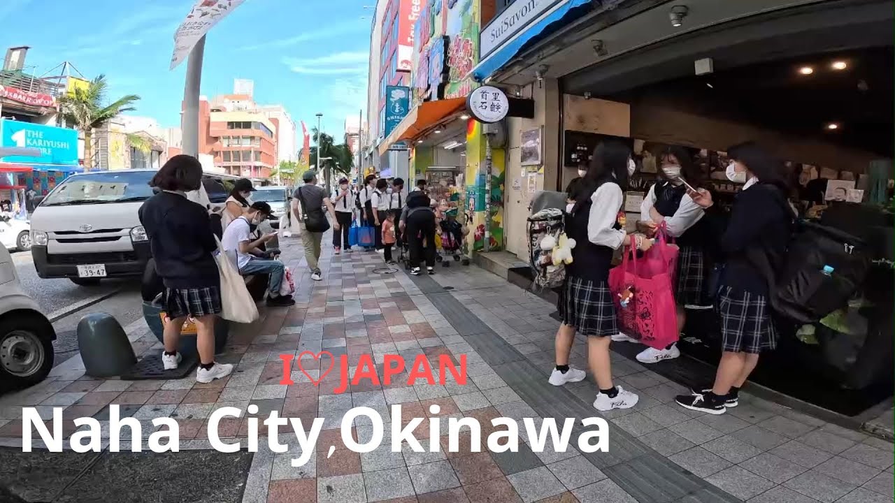 4K【I♡JAPAN】Kokusai Street in Naha City, Okinawa Prefecture Autumn Afternoon Walk