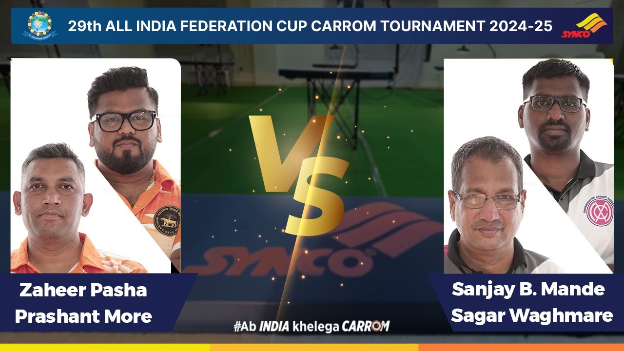 Zaheer Pasha / Prashant More VS Sanjay B. Mande / Sagar Waghmare - Mens Double