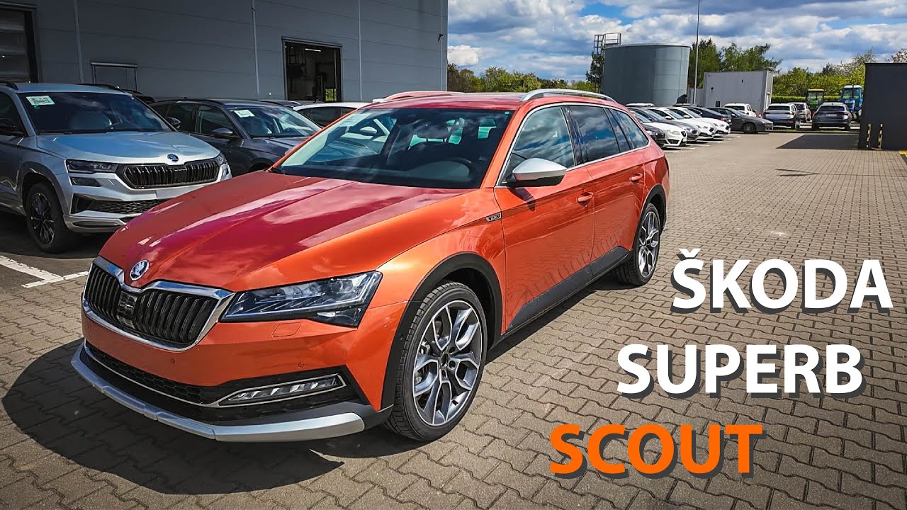 2024 Skoda Superb Scout w kolorze Pomarańczowym Tangerine