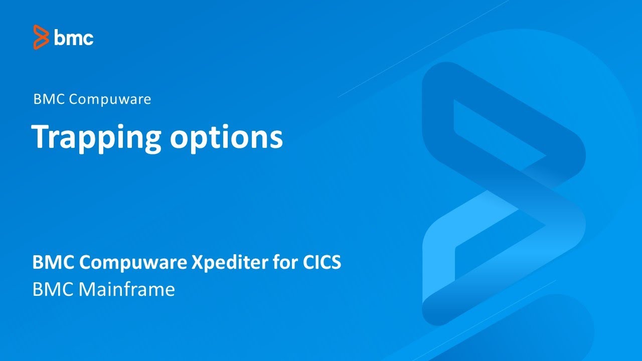 BMC Compuware Xpediter for CICS - Trapping options
