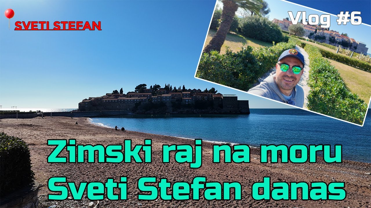 Zimski raj na moru | Sveti Stefan danas - VLOG 6 #viral #vlog #budva #beach #travel #svetistefan