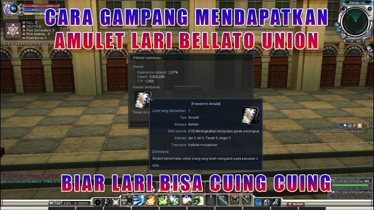 Quest Amulet Lari Bellato Union - RF Online