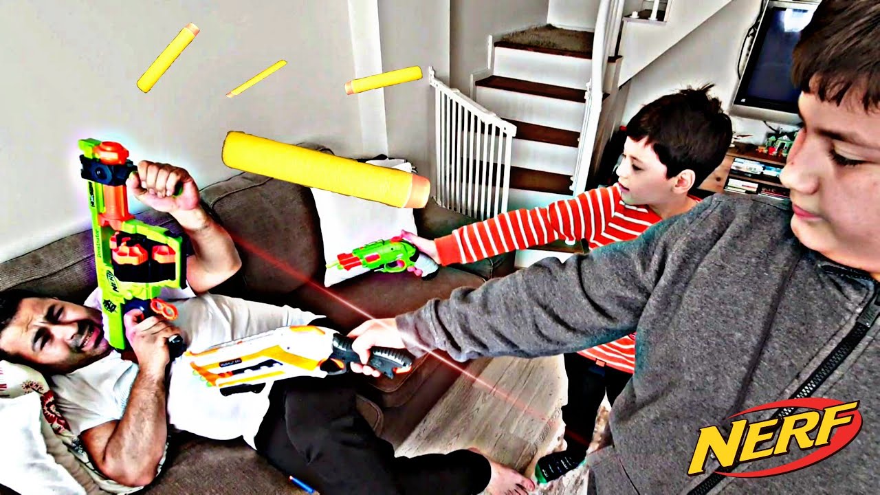 Nerf Kapışması, Nerf War, Babam bize meydan okudu, Efe ile Kerem