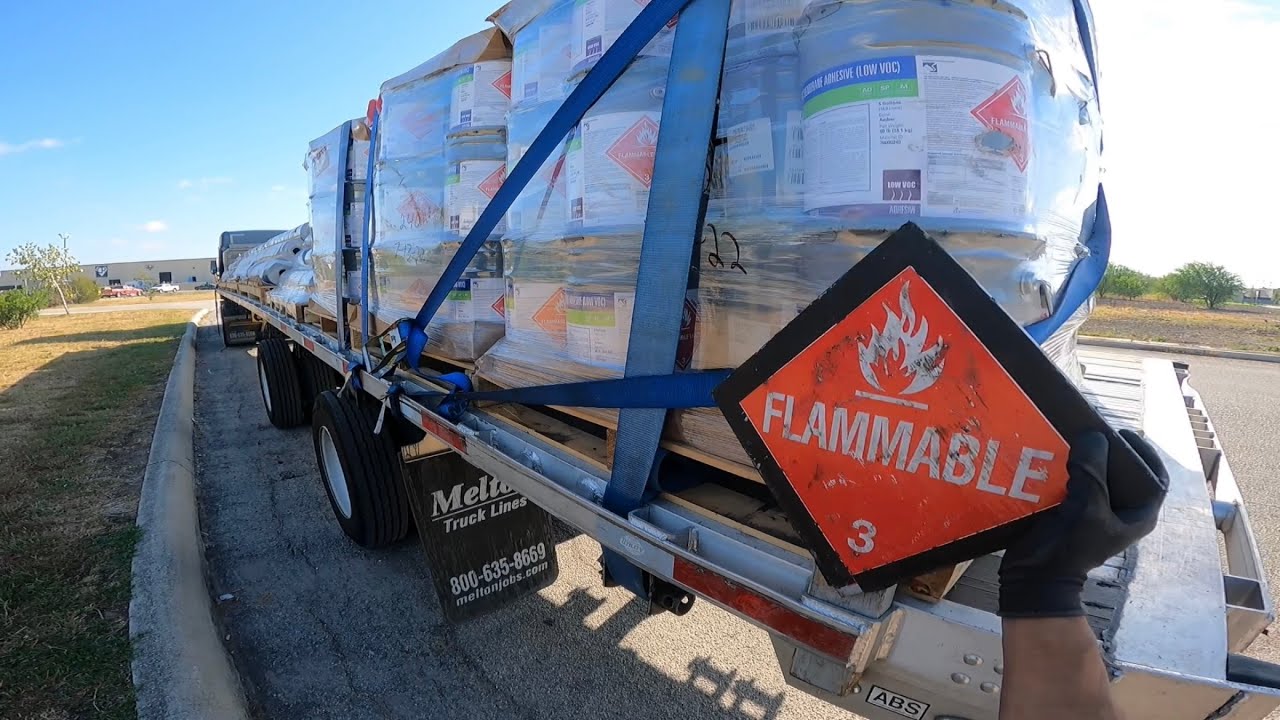 HAZMAT LOAD- TRAVELING THE WORLD?- AND TARP MACHINE- not in that order… rookie trucker life- melton