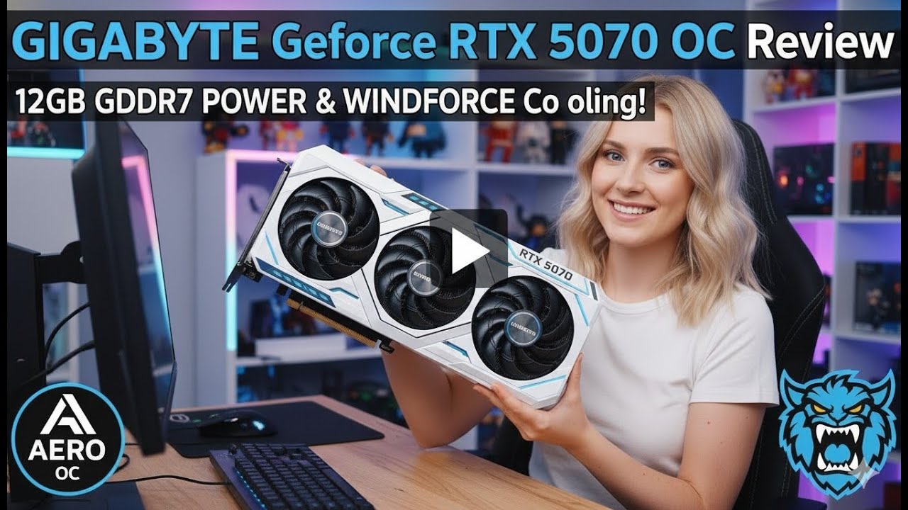GIGABYTE GeForce RTX 5070 AERO OC Review | 12GB GDDR7 POWER & WINDFORCE Cooling!