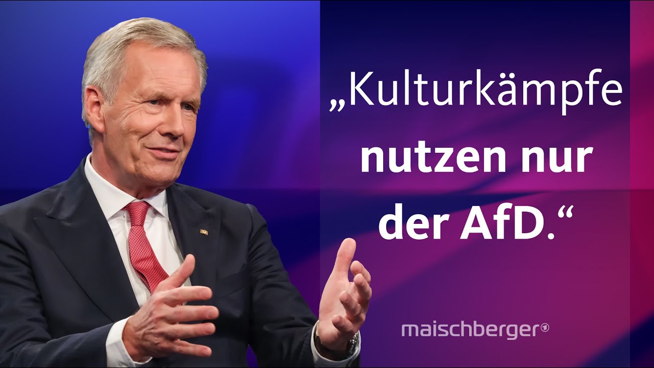 „Die Migration ist nicht die Mutter aller Probleme“ – Christian Wulff im Gespräch | maischberger