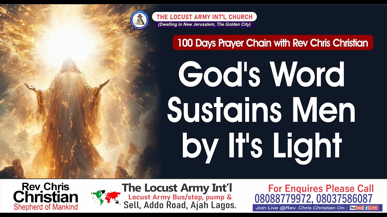 Rev Chris Christian | God's Word Sustains Men by It's Light