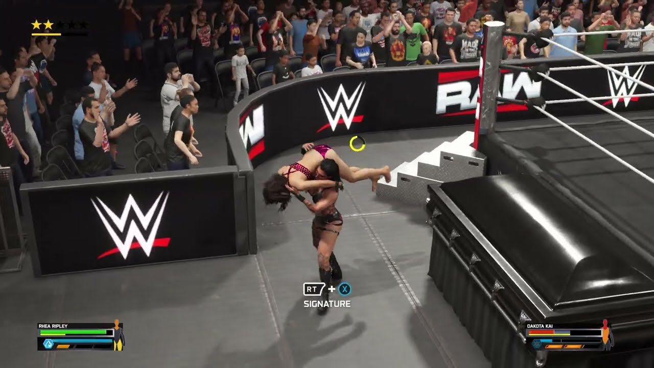 Rhea Ripley vs. Dakota Kai | Casket Match | WWE 2K25