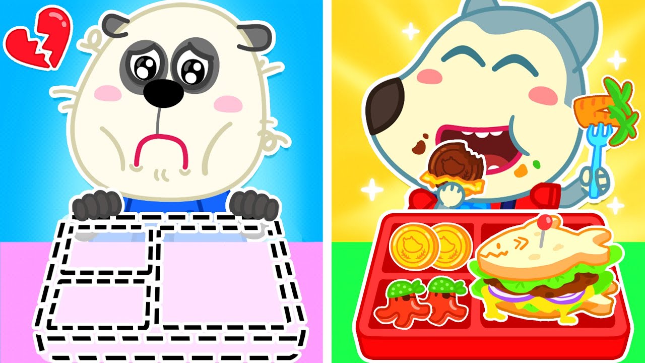 School Lunch for Kids | Funny Songs For Baby 🎶 Wolfoo Nursery Rhymes & Kids Songs