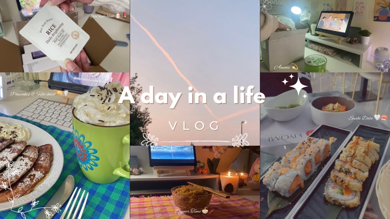 Life in Italy 🇮🇹| A day in my life ✨| Pancakes 🥞, YesStyle haul 📦, Stirfry noodles 🍜, Sushi Date 🍣
