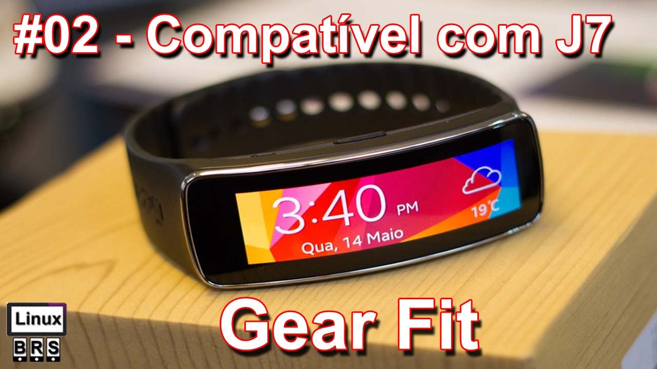 Samsung Galaxy Gear Fit SM-R350 - Compatível com o Samsung Galaxy J7