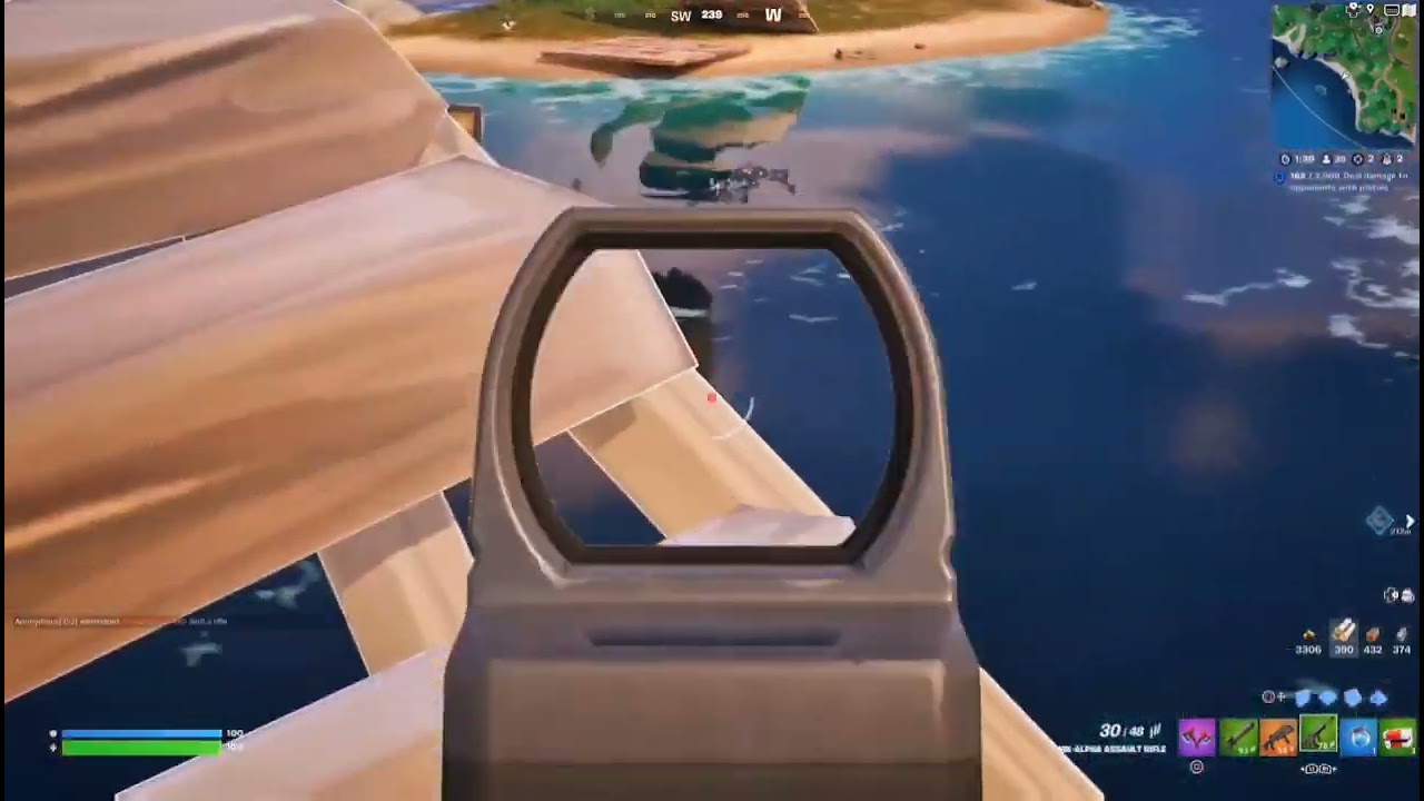Fortnite strategy tips for beginners: See through ramp