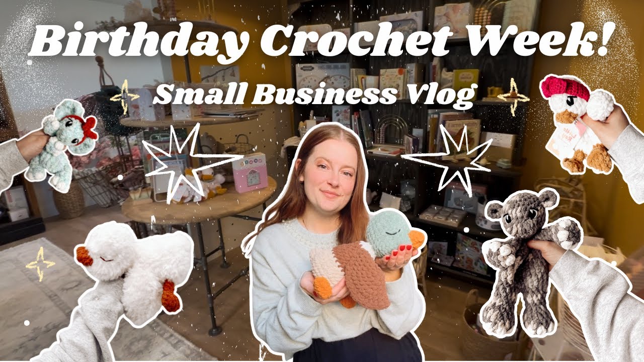 Birthday Week Crochet Vlog | Pattern Tests, Yarn Shopping & Orders