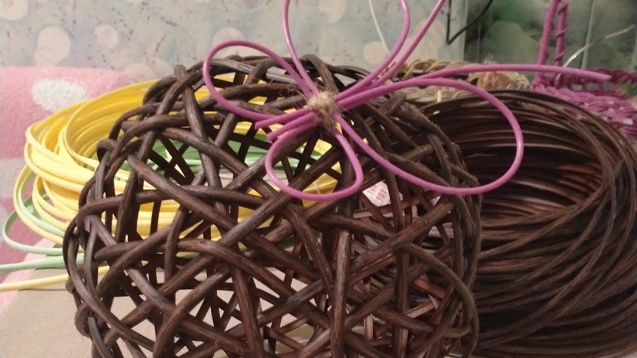 МК Шар из ротанга. Шары моталки. Как применить пакеты. #плетениеизротанга#шарыизротанга