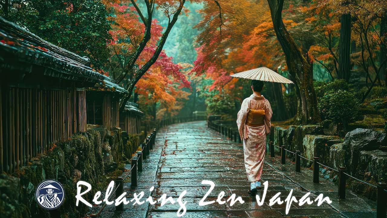 Rainy day in an Ancient Japanese Village - Traditional Japanese Music - Japanese Flute Music