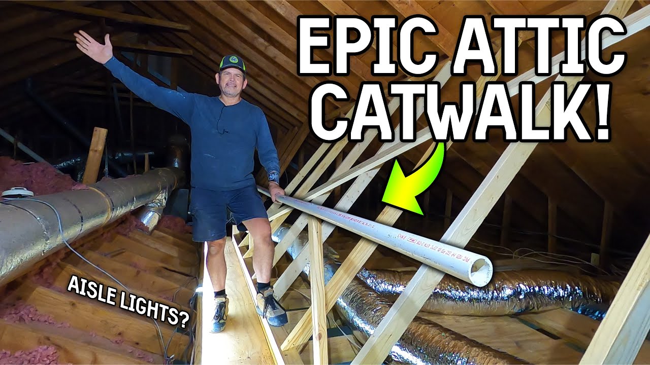 EASY ATTIC TRAVEL! We Had Some Spare Materials... Ep. 11