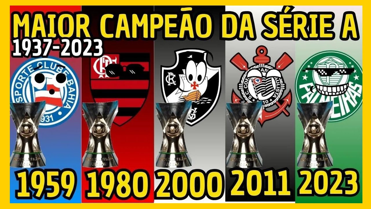 🏆TODOS OS CAMPE&Otilde;ES DA S&Eacute;RIE A - 1937 A 2023