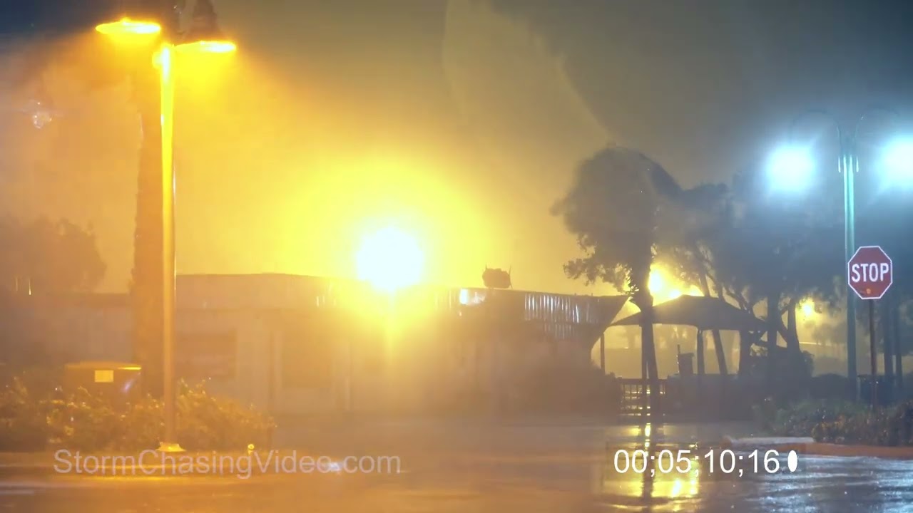 Archive Footage, Hurricane Matthew Hits Florida 10/7/2016