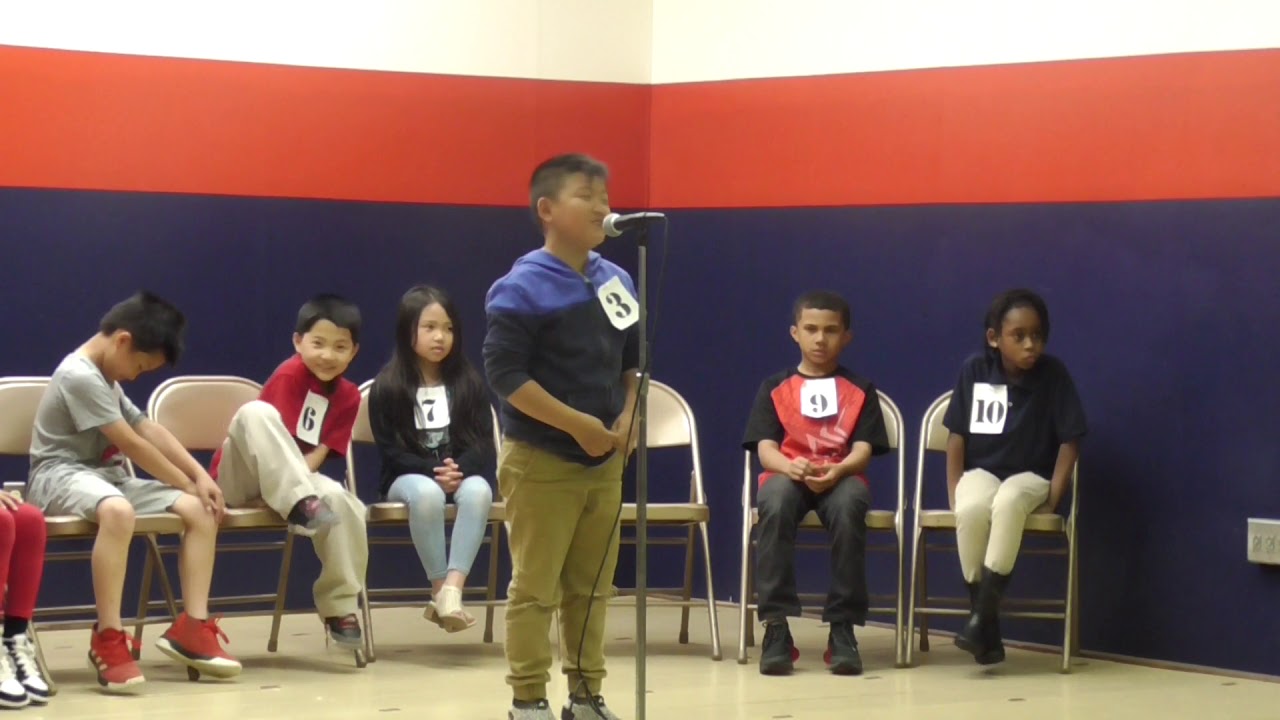 2019 Spelling Bee  3rd Grade