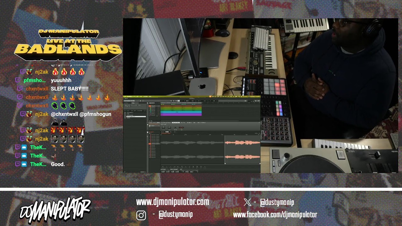 LIVE AT THE BADLANDS - February 27th 2025 - Sample-based Hip-hop Beats , Native Instruments Maschine
