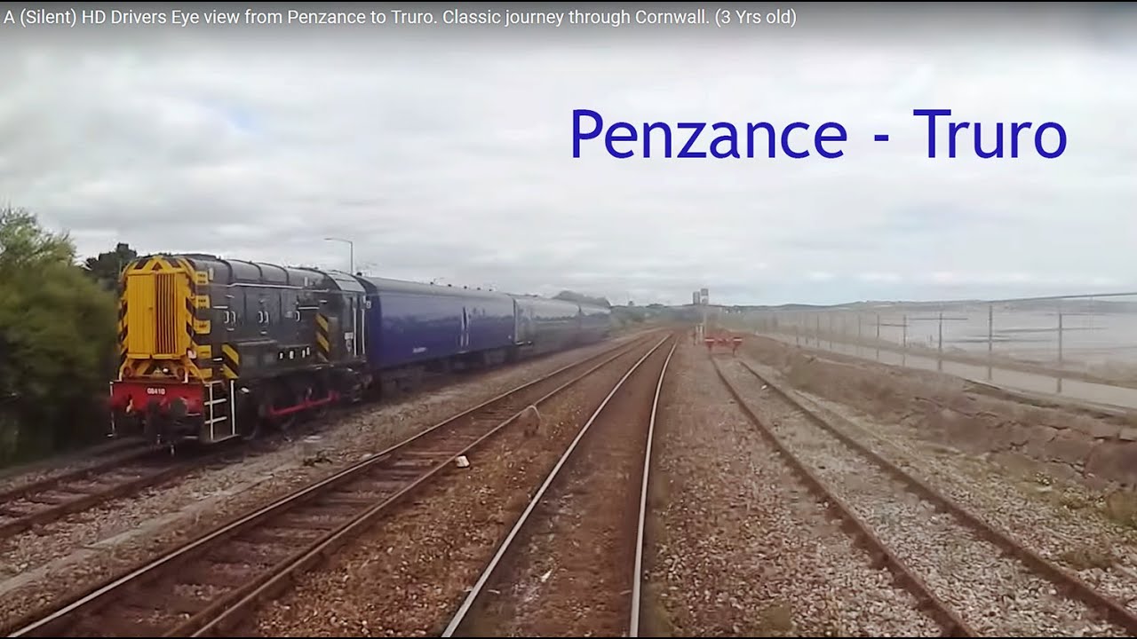 A (Silent) HD Drivers Eye view from Penzance to Truro. Classic journey through Cornwall. (3 Yrs old)