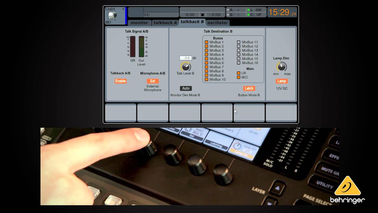 Getting To Know The X32: Monitor And Talkback Section