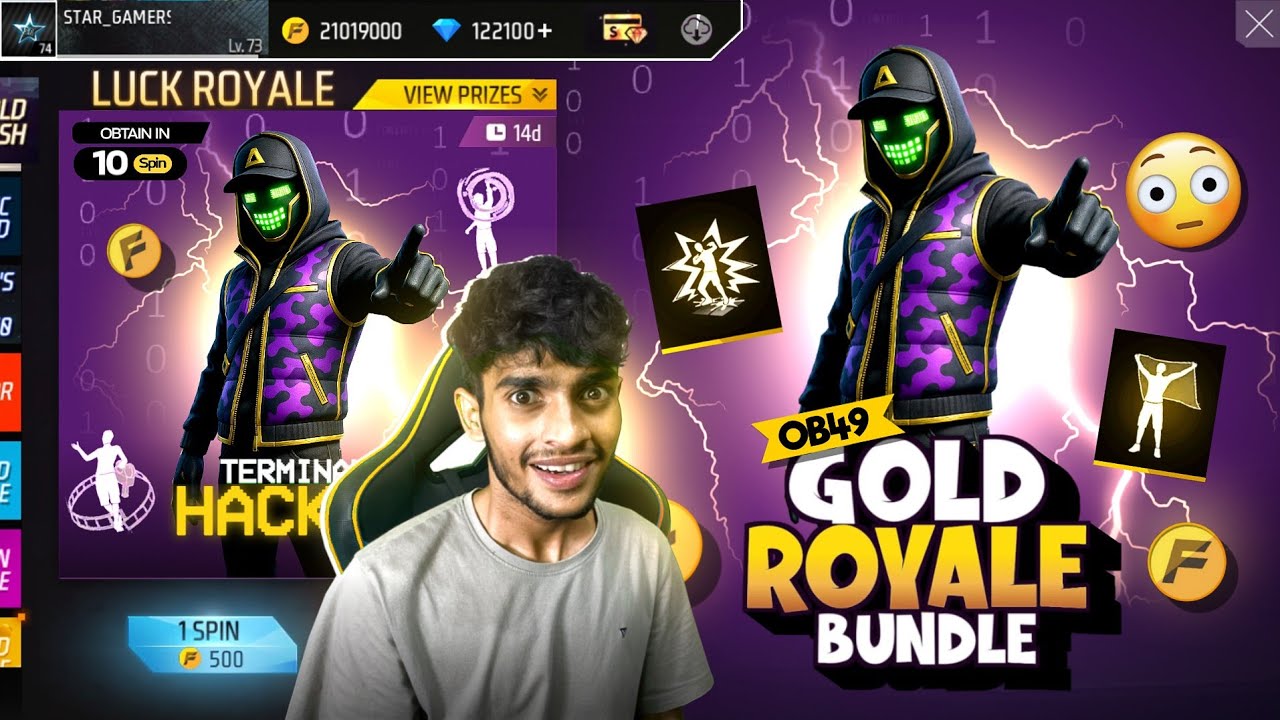OB51 NEXT GOLD ROYALE 🪙 Free Fire MaX