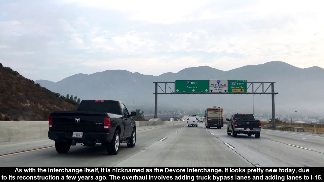I-15 North in California - Ontario, Cajon Pass, Victorville