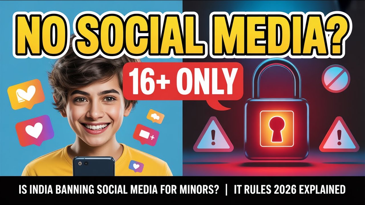 The Viral Choice: India&rsquo;s NEW Internet Rules 2026: Social Media Ban for Minors? (Explained) 🇮🇳