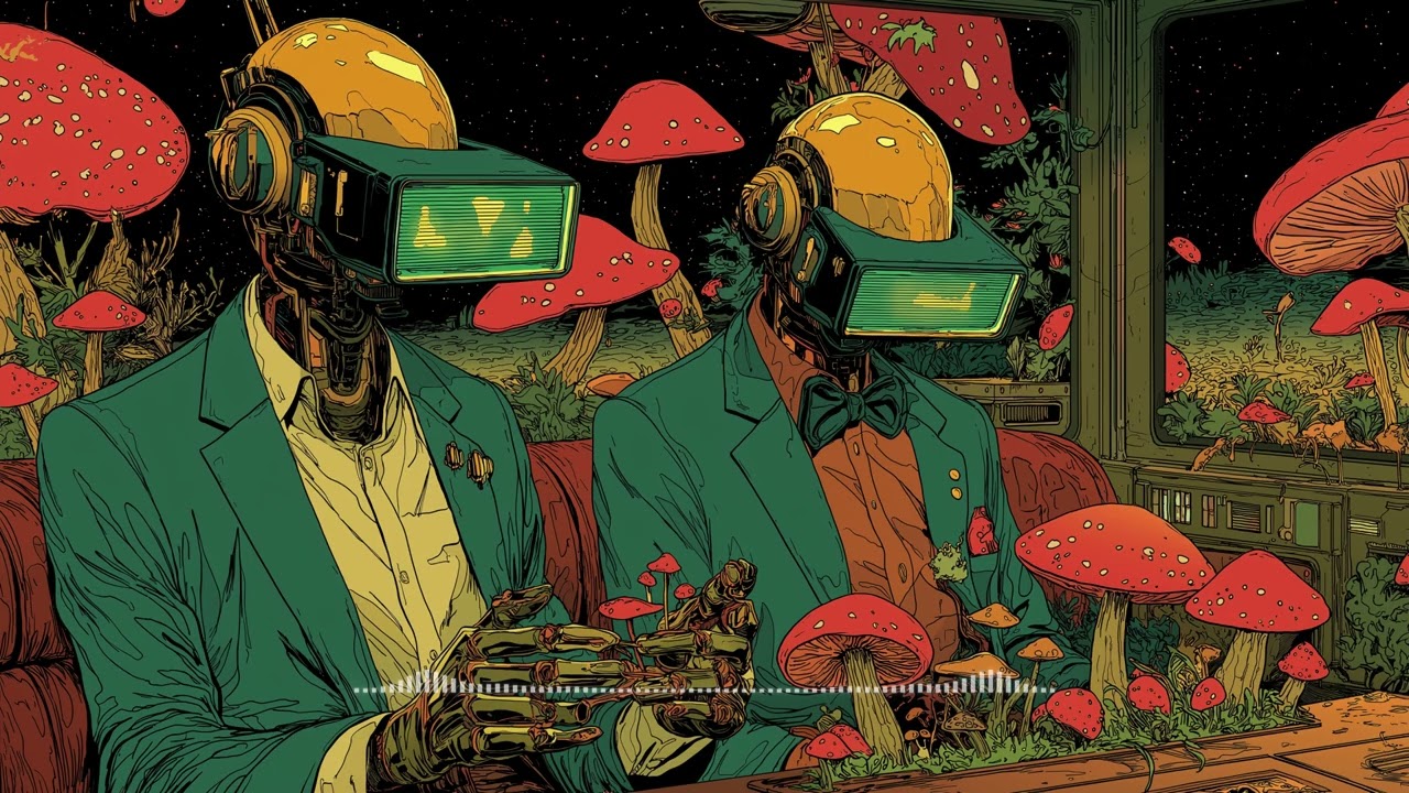 Virtual Shroom Lounge Boogie 🍄🤖 | Chillwave, Synthwave, Electronic, Retro Groove Playlist