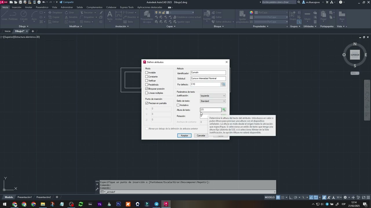 Cómo crear bloque con atributos en Autocad