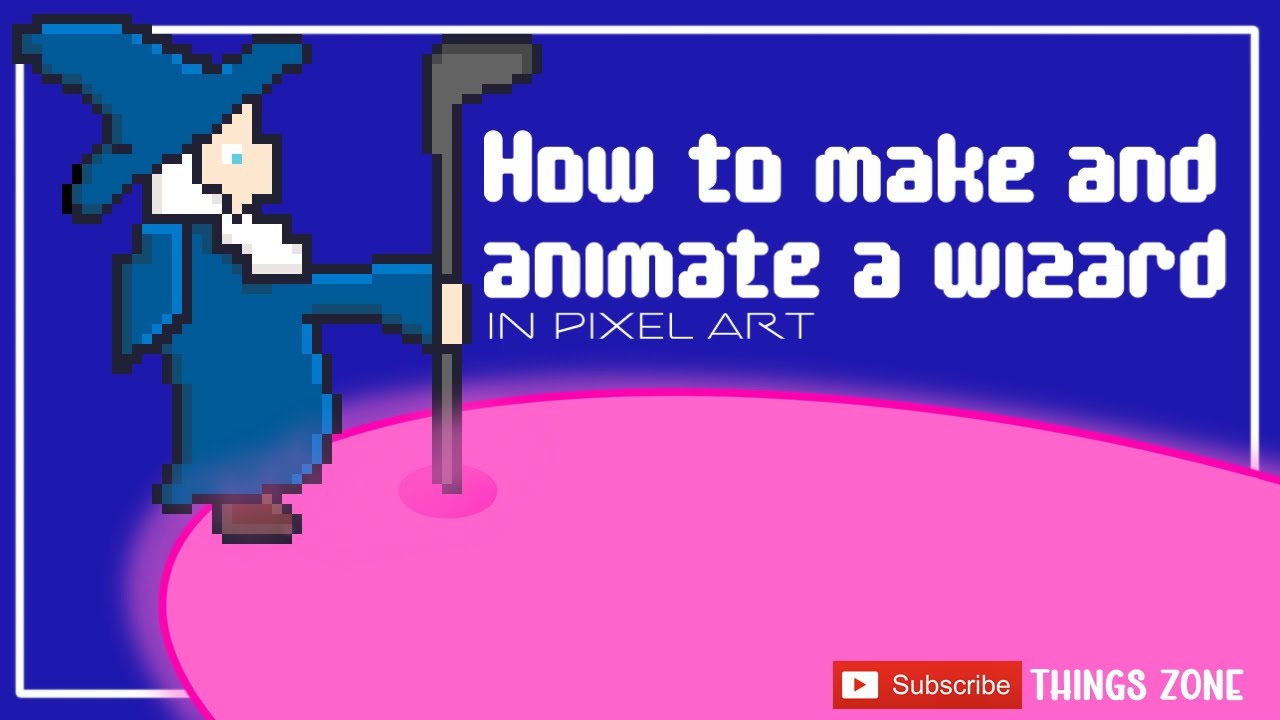 Aseprite Tutorial/How to make and animate a wizard. C&oacute;mo hacer y animar un mago/Pixel Art