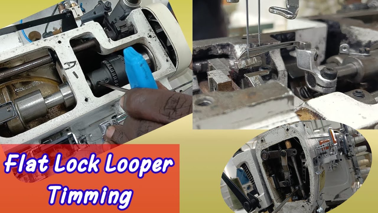 Flat Lock machine Looper Belt Timing Setting|Sewing tutorial | How to setting Flatlock machine.