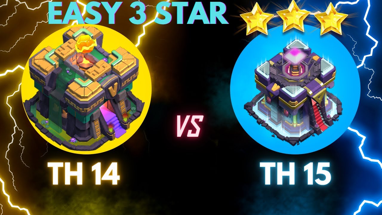 Legendary Attack Strategy Th14 Vs Th15🔥 | Th14 Army So Strong I Got 3⭐️ To MAX Th15🤯