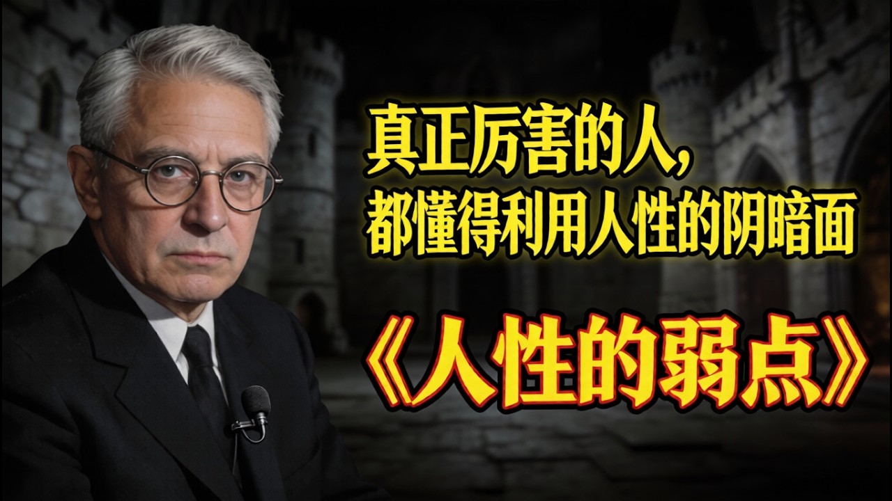 戴尔·卡耐基《人性的弱点》精读，真正厉害的人都懂得利用人性的阴暗面。#社会潜规则 #人間心理 #黑暗心理