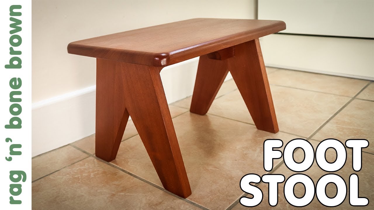 Making A Mid Century Style Step Stool / Foot Stool