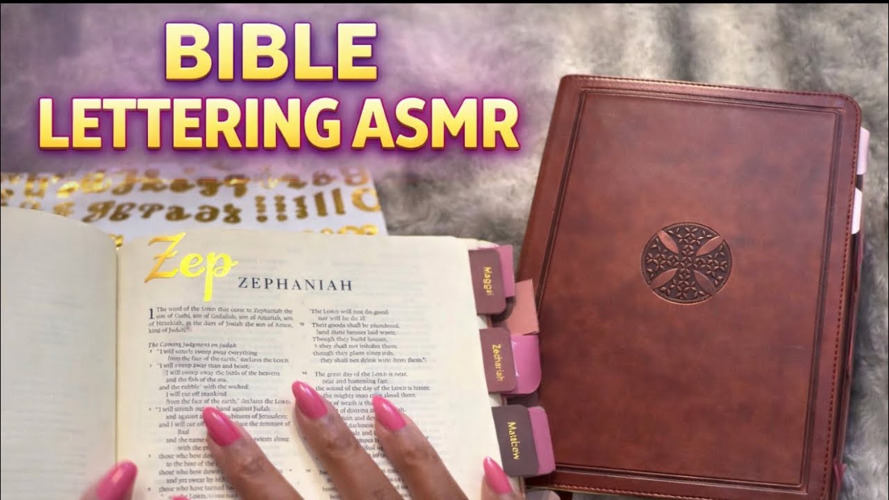 ASMR: Bible Lettering with Adhesive Letters