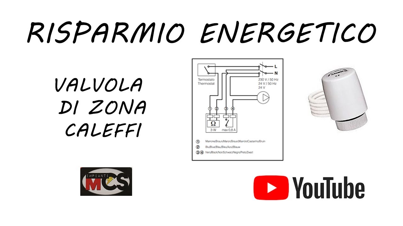 RISPARMIO ENERGETICO valvola di zona CALEFFI TUTORIAL
