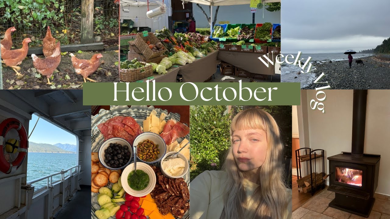 Weekly Vlog | Farmers market, fall baking, Van Island thanksgiving, enjoying farm living