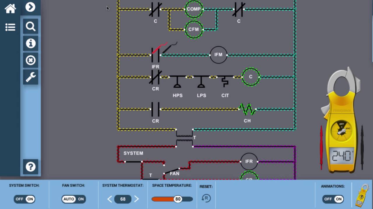 Electricity for HVAC Training Online - Training Mode