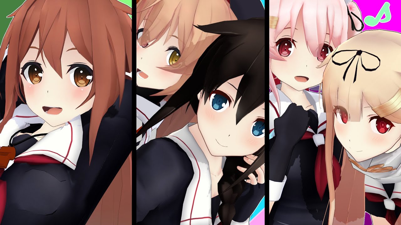 【MMD艦これ】白露型姉妹でねぇ、どろどろさん