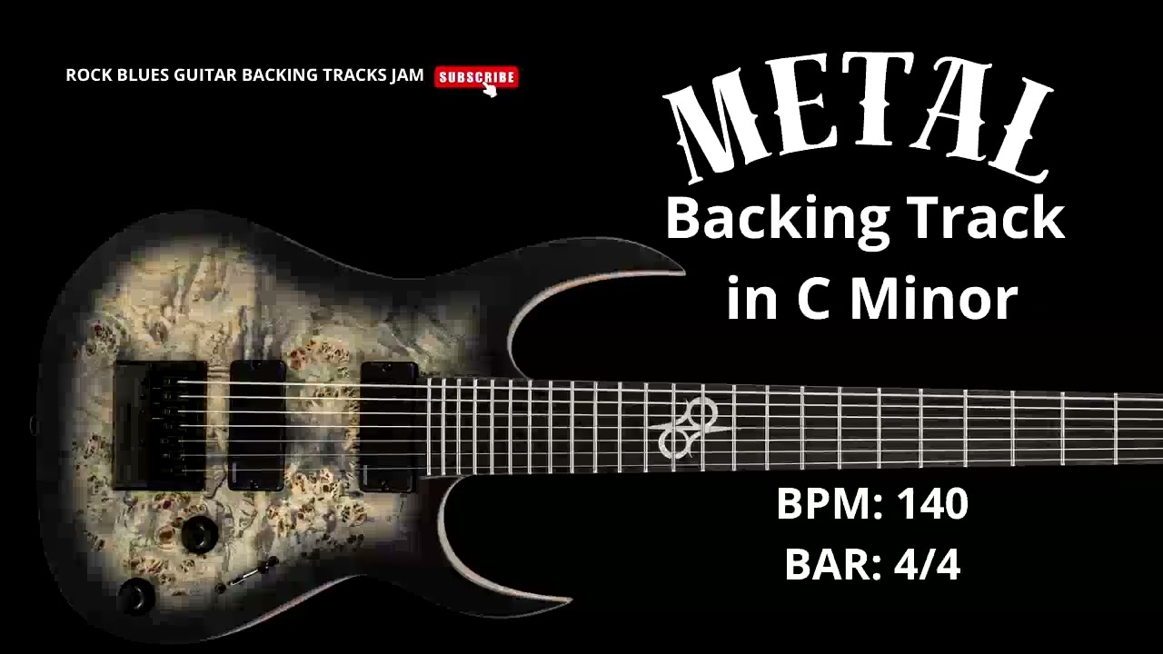 Metal Backing Track in C Minor 140 BPM