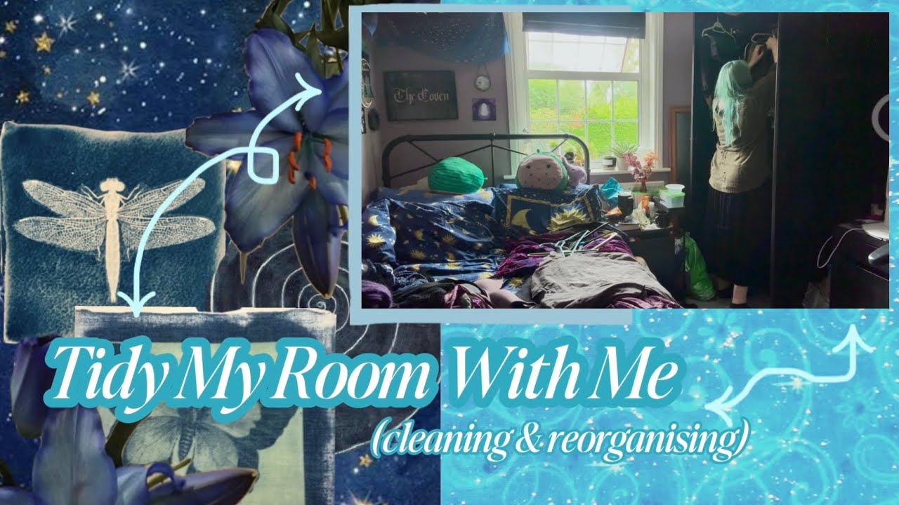 Tidy my room with me 🌊🩵 cleaning & reorganising