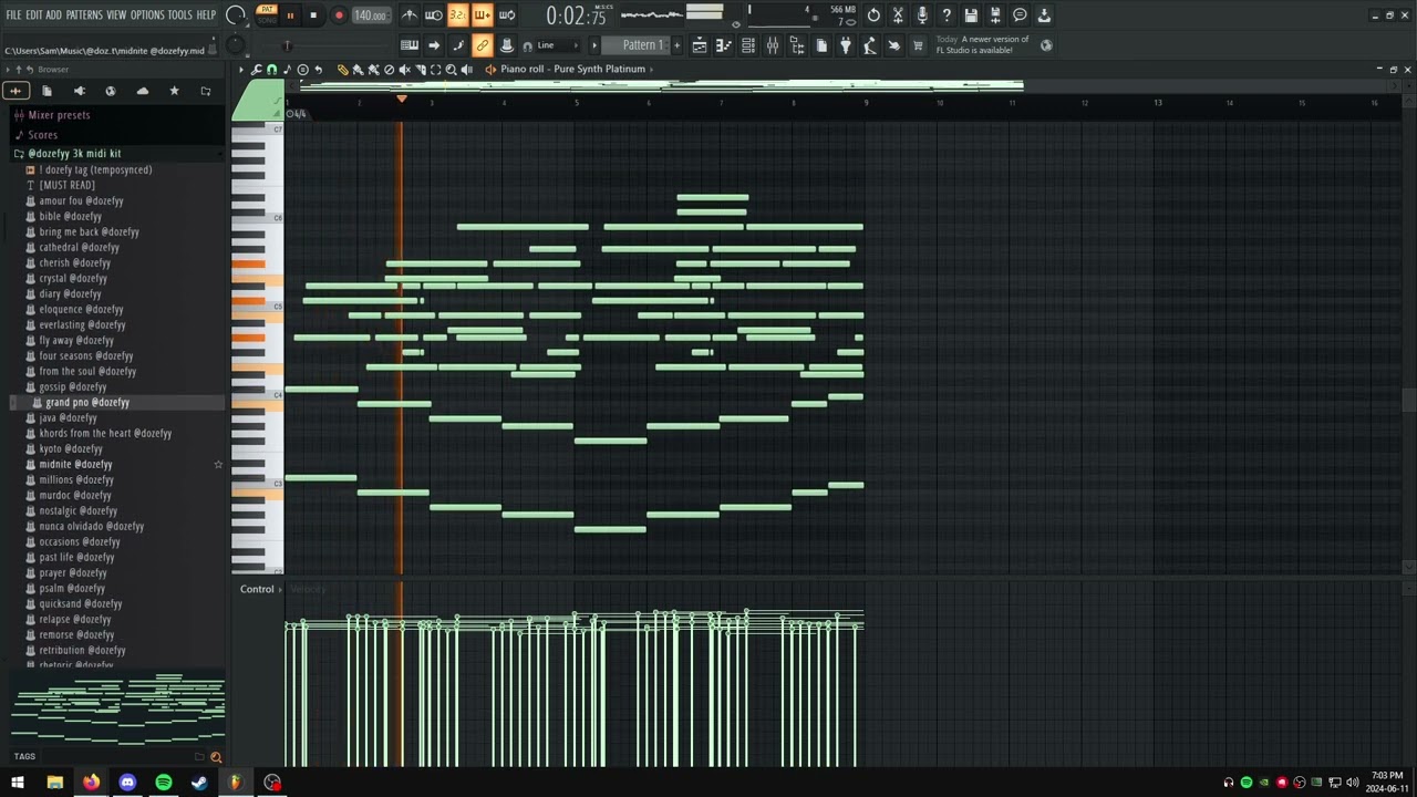 [FREE] 3K SUBS PLUGGNB MIDI KIT (35+ midis in the style of goyxrd, xangang)