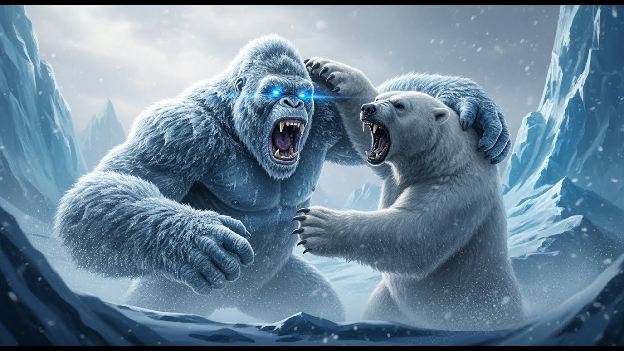King Kong | Frozen Kong Battles the Giant Polar Bear