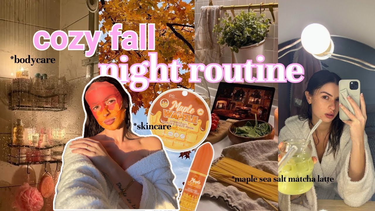 🪵 COZY FALL NIGHT ROUTINE | everything shower, ricetta maple matcha sea salt…