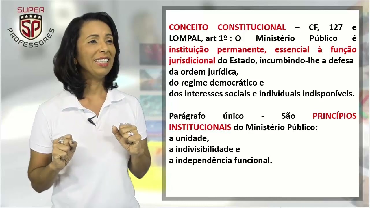 MPAL - Lei Org&acirc;nica _ Organiza&ccedil;&atilde;o do MP -  Professora  Claudete Pess&ocirc;a - 01