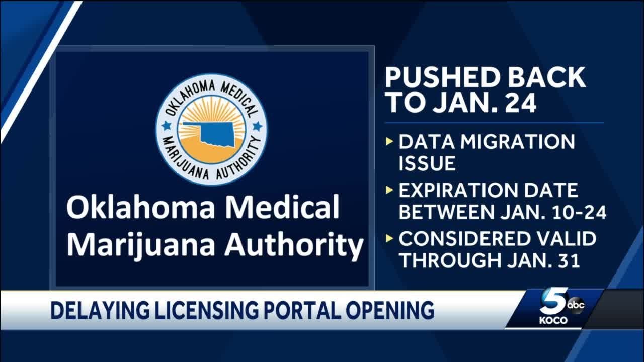 Oklahoma Medical Marijuana Authority delays licensing portal launch